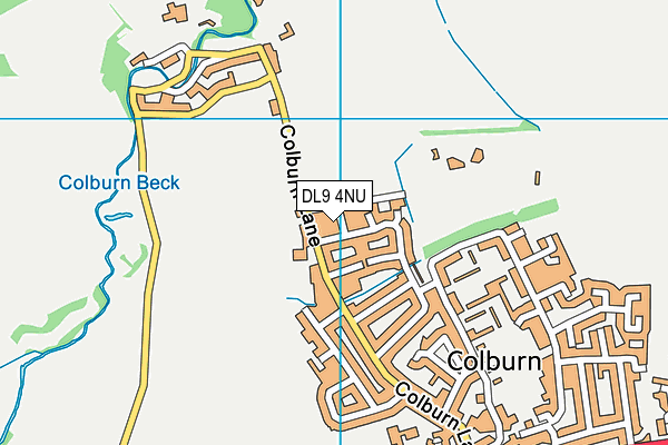DL9 4NU map - OS VectorMap District (Ordnance Survey)
