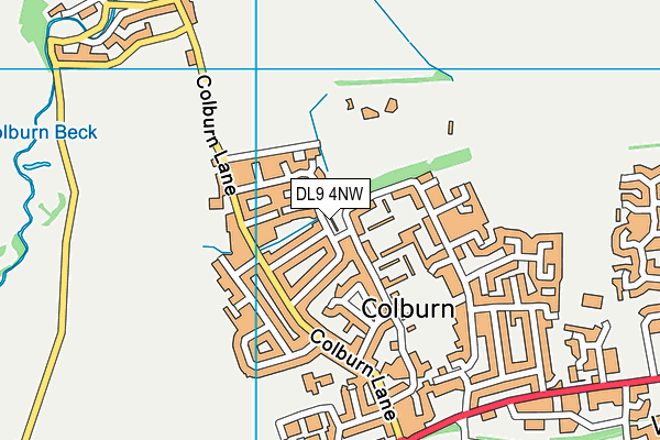 DL9 4NW map - OS VectorMap District (Ordnance Survey)