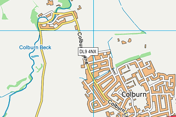 DL9 4NX map - OS VectorMap District (Ordnance Survey)