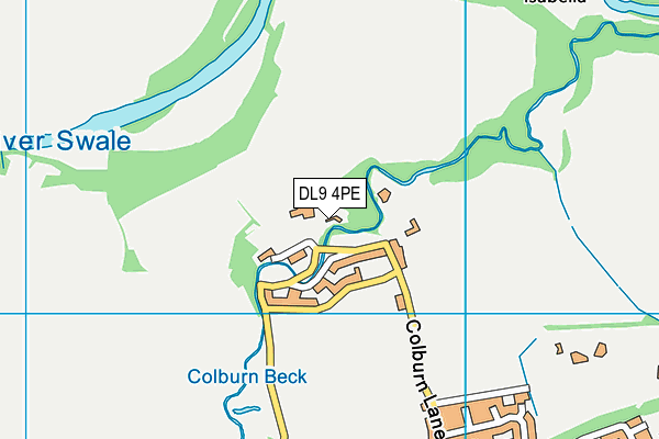 DL9 4PE map - OS VectorMap District (Ordnance Survey)
