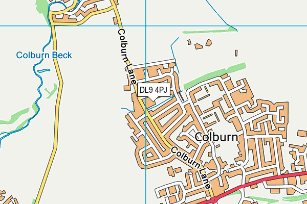 DL9 4PJ map - OS VectorMap District (Ordnance Survey)