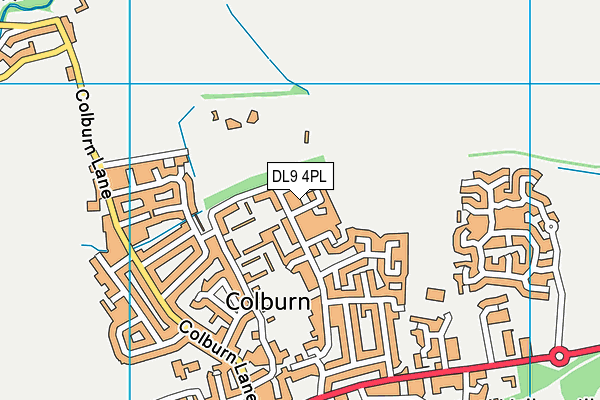 DL9 4PL map - OS VectorMap District (Ordnance Survey)
