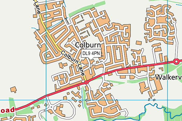 DL9 4PN map - OS VectorMap District (Ordnance Survey)
