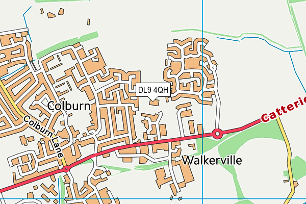 Colburn Leisure Centre map (DL9 4QH) - OS VectorMap District (Ordnance Survey)
