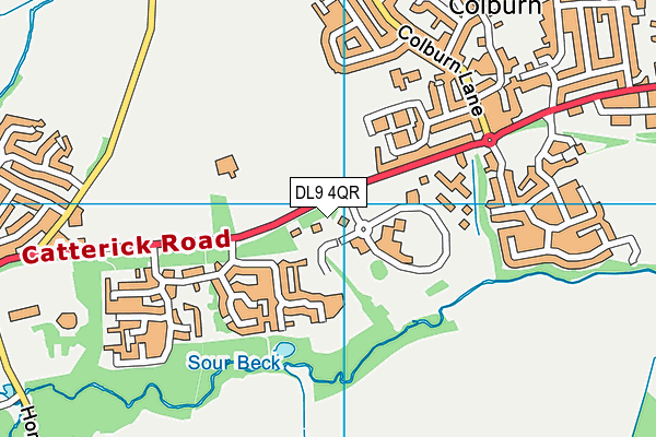 DL9 4QR map - OS VectorMap District (Ordnance Survey)