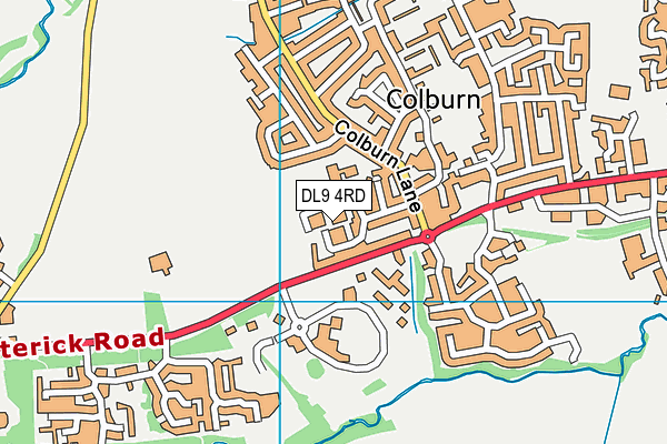 DL9 4RD map - OS VectorMap District (Ordnance Survey)