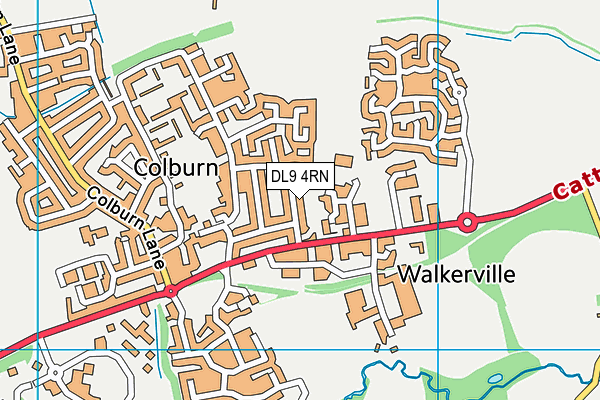 DL9 4RN map - OS VectorMap District (Ordnance Survey)