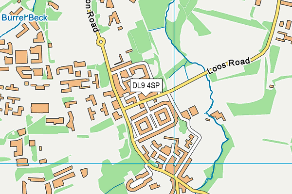 DL9 4SP map - OS VectorMap District (Ordnance Survey)