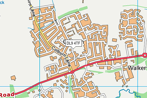 DL9 4TF map - OS VectorMap District (Ordnance Survey)
