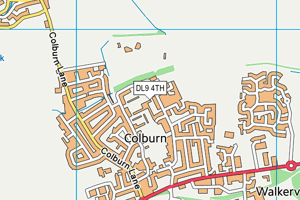 DL9 4TH map - OS VectorMap District (Ordnance Survey)