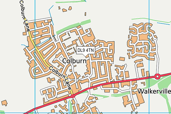 DL9 4TN map - OS VectorMap District (Ordnance Survey)