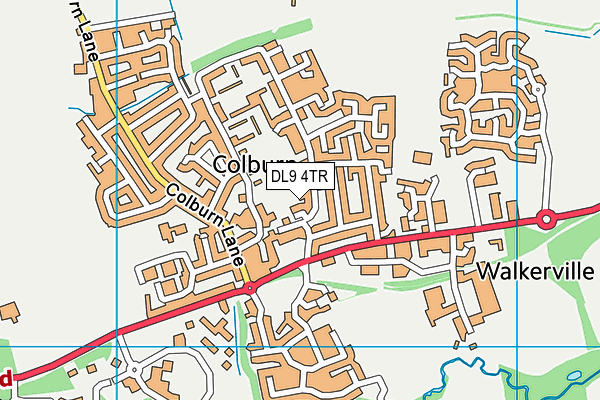 DL9 4TR map - OS VectorMap District (Ordnance Survey)