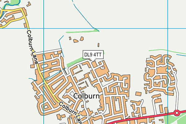 DL9 4TT map - OS VectorMap District (Ordnance Survey)