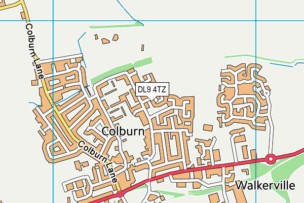 DL9 4TZ map - OS VectorMap District (Ordnance Survey)