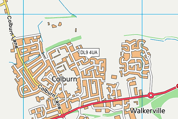DL9 4UA map - OS VectorMap District (Ordnance Survey)