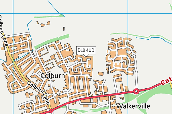 DL9 4UD map - OS VectorMap District (Ordnance Survey)