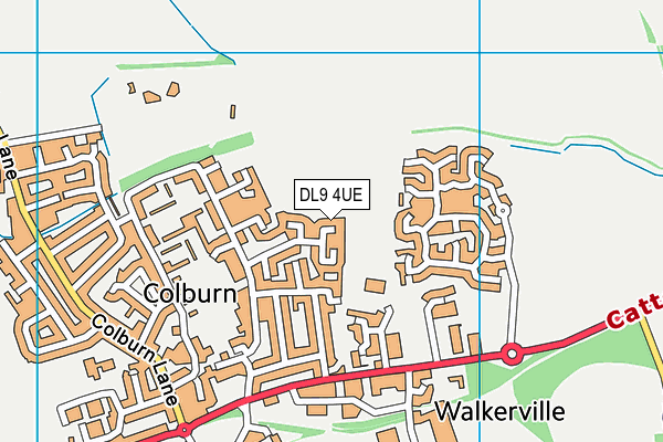 DL9 4UE map - OS VectorMap District (Ordnance Survey)