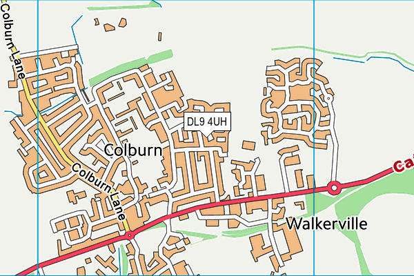 DL9 4UH map - OS VectorMap District (Ordnance Survey)