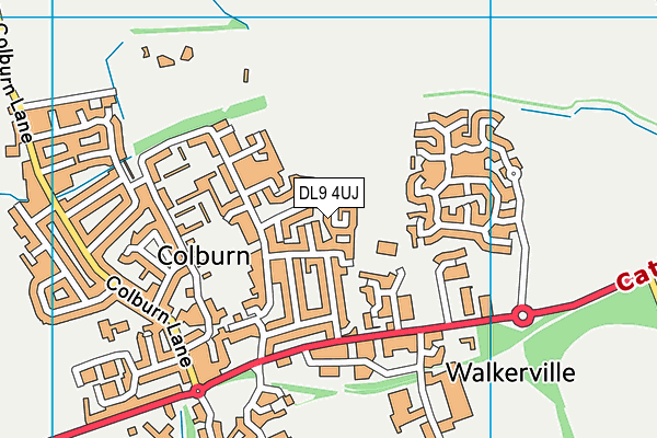 DL9 4UJ map - OS VectorMap District (Ordnance Survey)