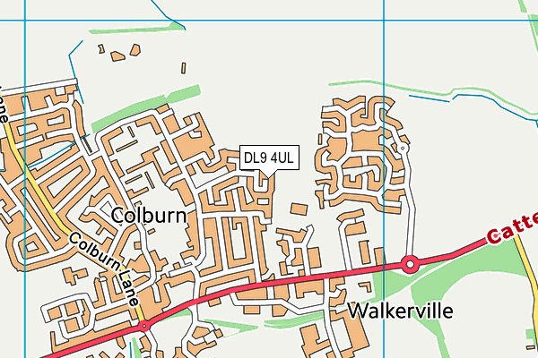 DL9 4UL map - OS VectorMap District (Ordnance Survey)