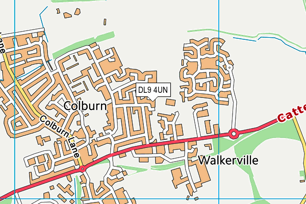 DL9 4UN map - OS VectorMap District (Ordnance Survey)