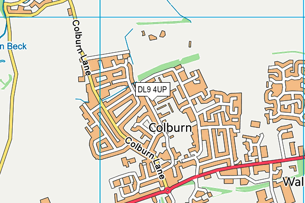 DL9 4UP map - OS VectorMap District (Ordnance Survey)