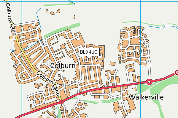 DL9 4UQ map - OS VectorMap District (Ordnance Survey)