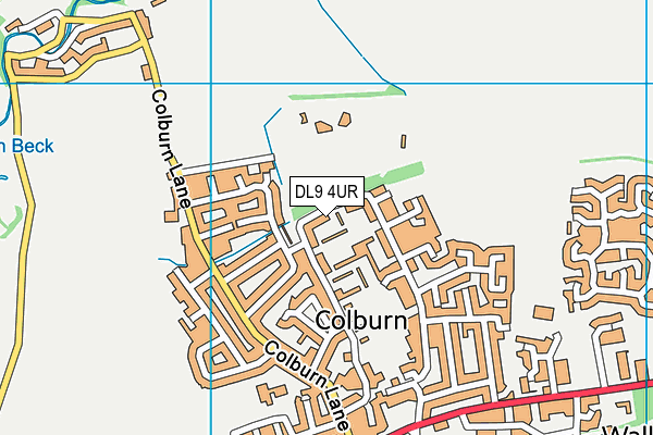 DL9 4UR map - OS VectorMap District (Ordnance Survey)