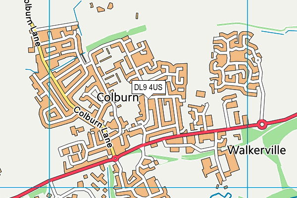 DL9 4US map - OS VectorMap District (Ordnance Survey)