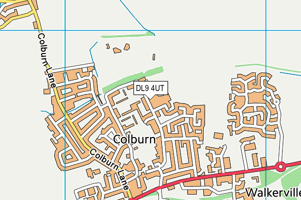 DL9 4UT map - OS VectorMap District (Ordnance Survey)