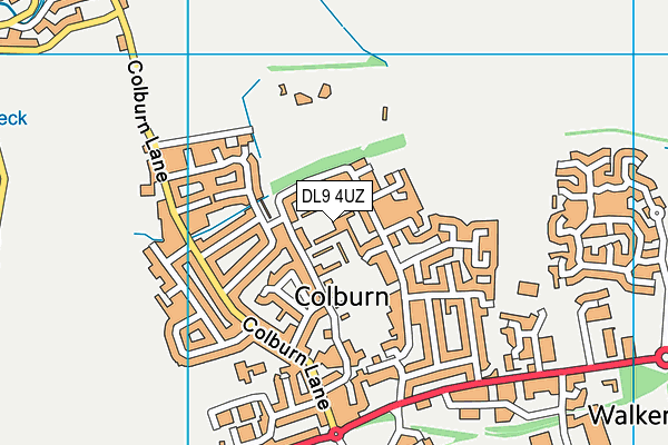 DL9 4UZ map - OS VectorMap District (Ordnance Survey)