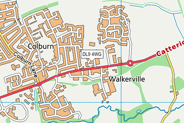 DL9 4WG map - OS VectorMap District (Ordnance Survey)