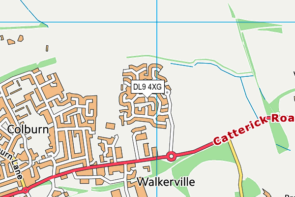 DL9 4XG map - OS VectorMap District (Ordnance Survey)