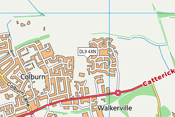 DL9 4XN map - OS VectorMap District (Ordnance Survey)