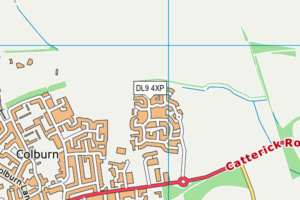 DL9 4XP map - OS VectorMap District (Ordnance Survey)