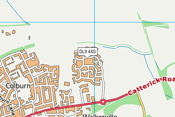 DL9 4XS map - OS VectorMap District (Ordnance Survey)