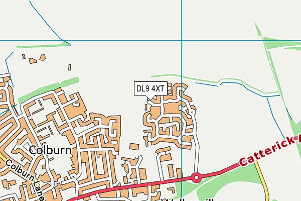 DL9 4XT map - OS VectorMap District (Ordnance Survey)