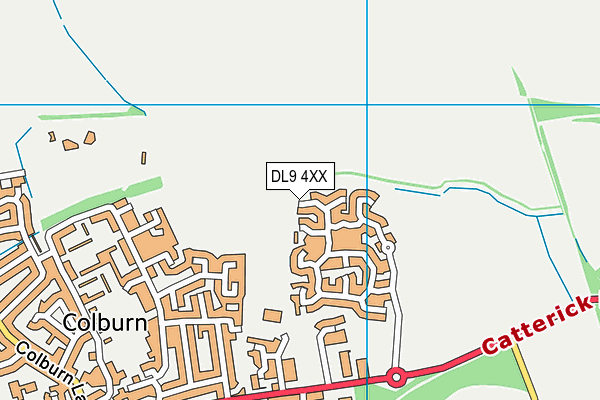 DL9 4XX map - OS VectorMap District (Ordnance Survey)