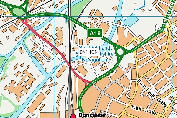 DN1 1QN map - OS VectorMap District (Ordnance Survey)