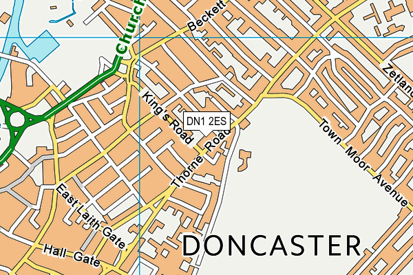 DN1 2ES map - OS VectorMap District (Ordnance Survey)