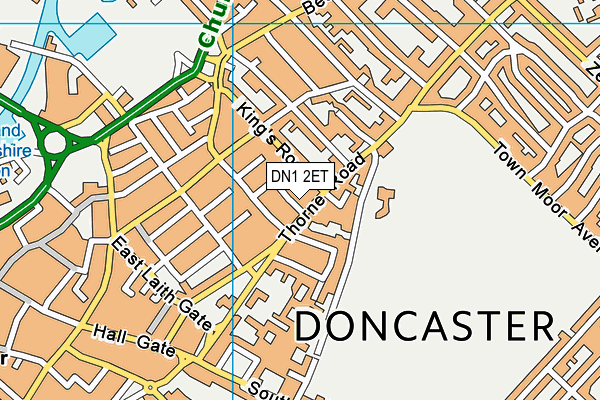 DN1 2ET map - OS VectorMap District (Ordnance Survey)