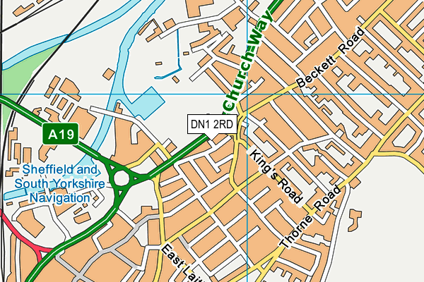 DN1 2RD map - OS VectorMap District (Ordnance Survey)