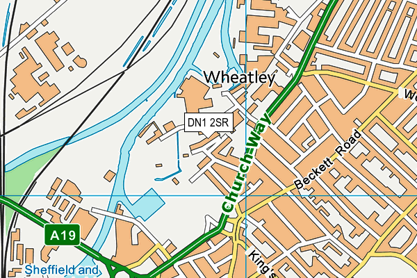 DN1 2SR map - OS VectorMap District (Ordnance Survey)