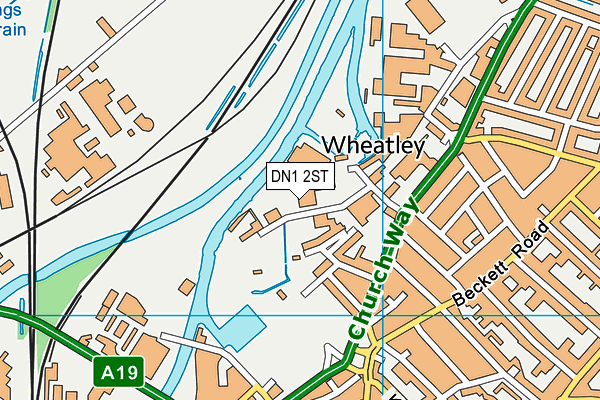 DN1 2ST map - OS VectorMap District (Ordnance Survey)