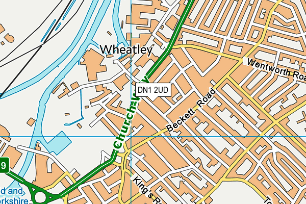 DN1 2UD map - OS VectorMap District (Ordnance Survey)