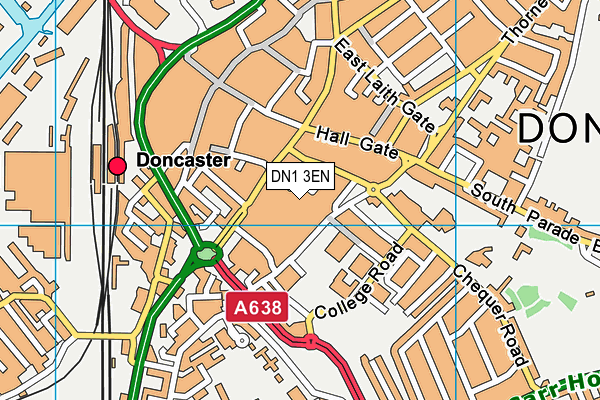 DN1 3EN map - OS VectorMap District (Ordnance Survey)