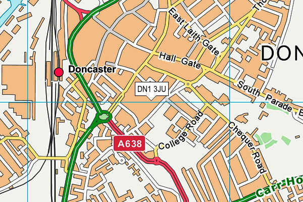 DN1 3JU map - OS VectorMap District (Ordnance Survey)