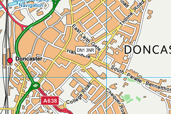 DN1 3NR map - OS VectorMap District (Ordnance Survey)