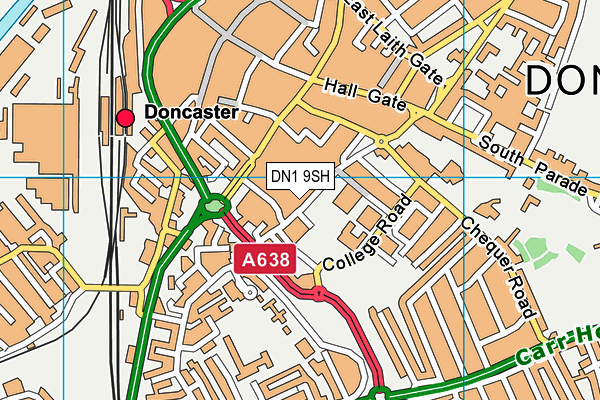 DN1 9SH map - OS VectorMap District (Ordnance Survey)