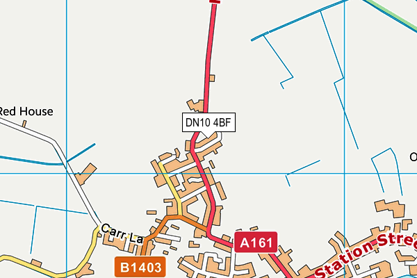 DN10 4BF map - OS VectorMap District (Ordnance Survey)